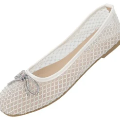 Palado Menera by Sila Sahin , Ballerinas, Damen, Weiß Glitzer
