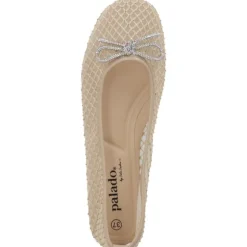 Palado Menera by Sila Sahin , Ballerinas, Damen, Beige Glitzer