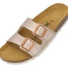 Palado Milos Metallic, Pantoletten, Damen, Rosegold