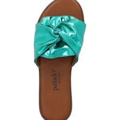 Palado Namar by Sila Sahin, Pantoletten, Damen, Grün Metallic