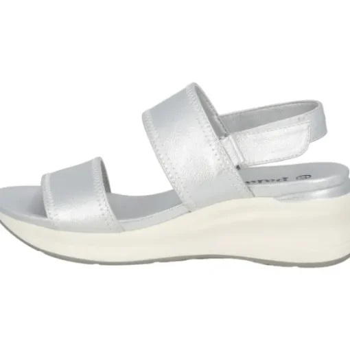 Palado Papifi, Plateau-Sandaletten, Damen, Silber Metallic