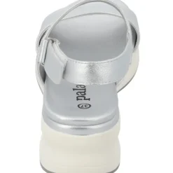 Palado Papifi, Plateau-Sandaletten, Damen, Silber Metallic
