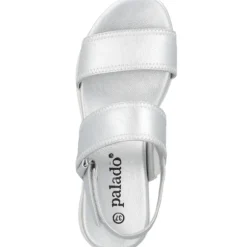 Palado Papifi, Plateau-Sandaletten, Damen, Silber Metallic