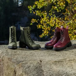 Palado Pheara, Schnürstiefel, Damen, Bordeaux