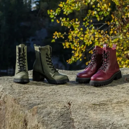 Palado Pheara, Schnürstiefel, Damen, Bordeaux