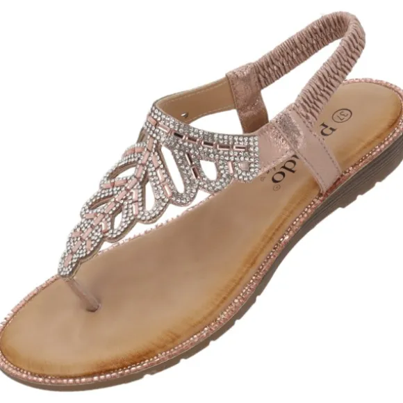 Palado Phuza by Sila Sahin , Riemchensandalen, Damen, Rosegold