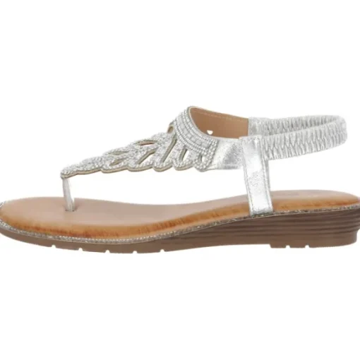 Palado Phuza by Sila Sahin , Riemchensandalen, Damen, Silber