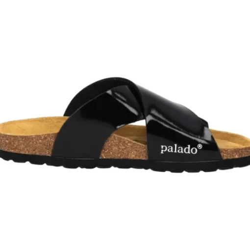 Palado Rianel, Pantoletten, Damen, Schwarz Lack