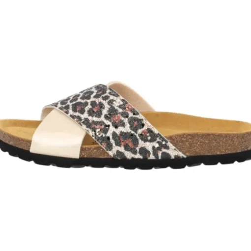 Palado Rianel Wild by Sila Sahin, Pantoletten, Damen, Gold Leo