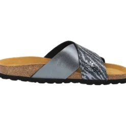 Palado Rianel Wild by Sila Sahin, Pantoletten, Damen, Grau Zebra