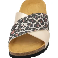 Palado Rianel Wild by Sila Sahin, Pantoletten, Damen, Gold Leo