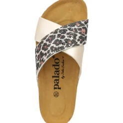 Palado Rianel Wild by Sila Sahin, Pantoletten, Damen, Gold Leo