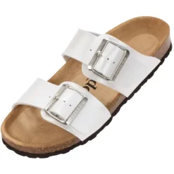 Palado Samos EGS, Pantoletten, Damen, Weiß Metallic