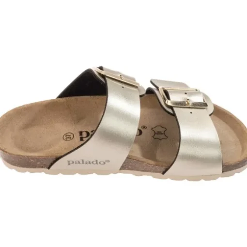 Palado Samos EGS, Pantoletten, Damen, Beige Metallic