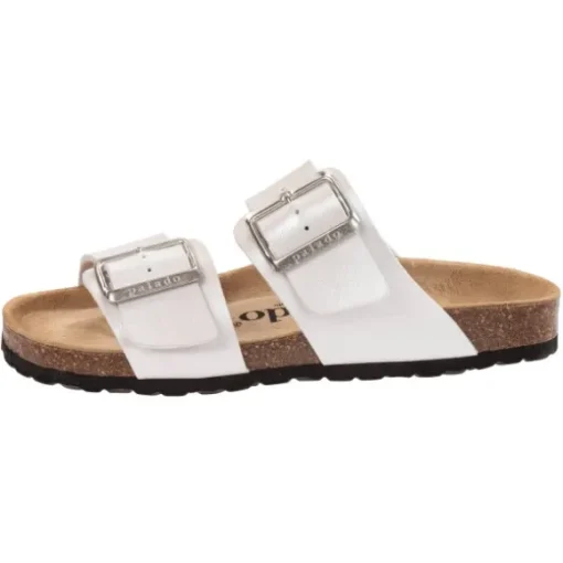 Palado Samos EGS, Pantoletten, Damen, Weiß Metallic