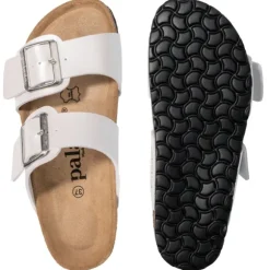 Palado Samos EGS, Pantoletten, Damen, Weiß Metallic
