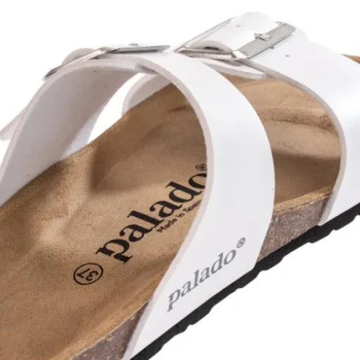Palado Samos EGS, Pantoletten, Damen, Weiß Metallic