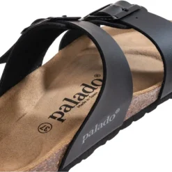 Palado Samos EGS, Pantoletten, Damen, Schwarz Matt