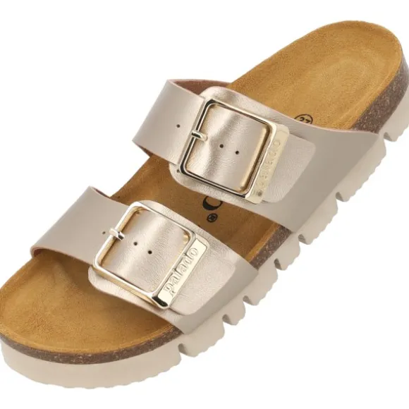Palado Samos EGS PL, Pantoletten, Damen, Beige Metallic