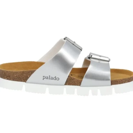 Palado Samos EGS PL, Pantoletten, Damen, Silber Lack