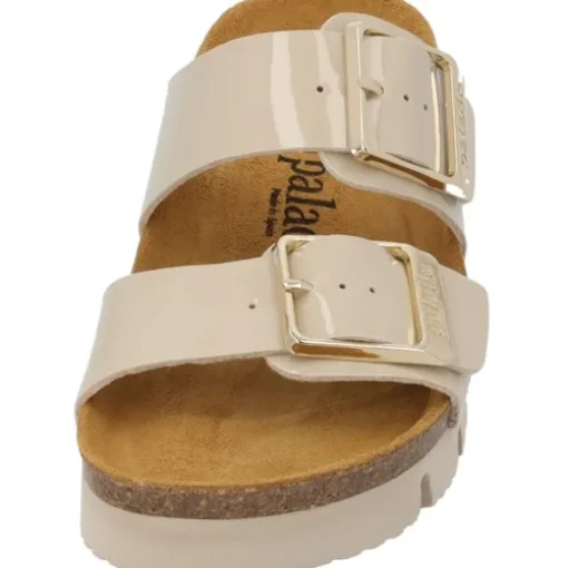 Palado Samos EGS PL, Pantoletten, Damen, Beige Lack