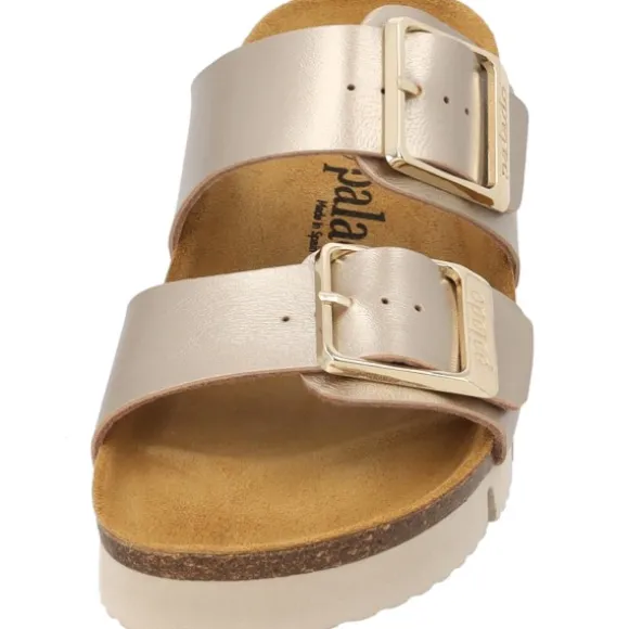 Palado Samos EGS PL, Pantoletten, Damen, Beige Metallic