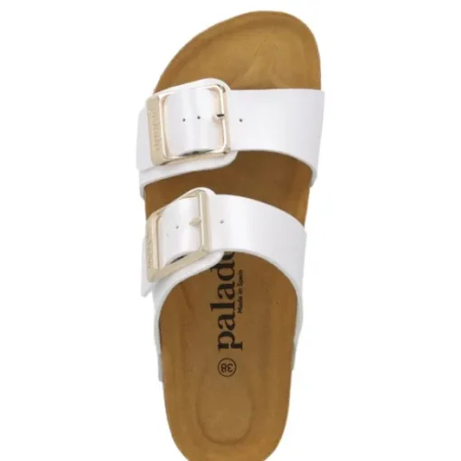 Palado Samos EGS PL, Pantoletten, Damen, Weiß Metallic