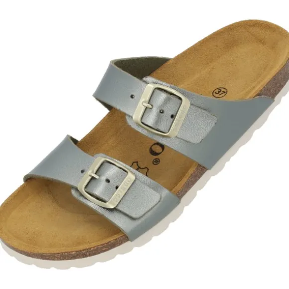 Palado Samos, Pantoletten, Damen, Metallic Olive