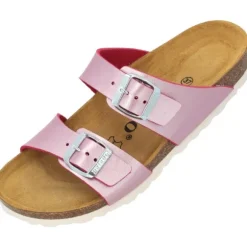 Palado Samos, Pantoletten, Damen, Metallic Pink