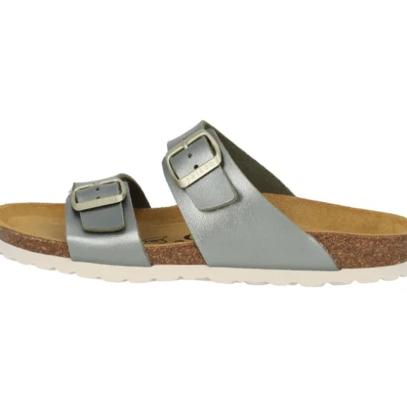 Palado Samos, Pantoletten, Damen, Metallic Olive