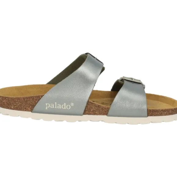 Palado Samos, Pantoletten, Damen, Metallic Olive