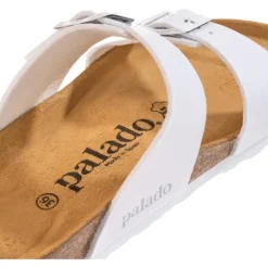 Palado Samos, Pantoletten, Damen, Lack Weiß