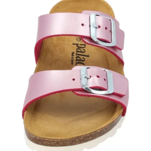 Palado Samos, Pantoletten, Damen, Metallic Pink