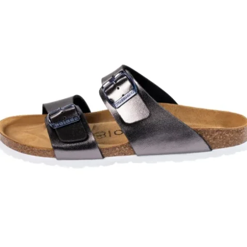 Palado Samos, Pantoletten, Damen, Metallic Anthrazit