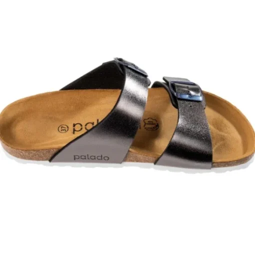 Palado Samos, Pantoletten, Damen, Metallic Anthrazit