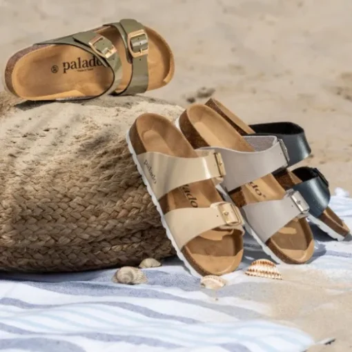 Palado Samos, Pantoletten, Damen, Metallic Anthrazit