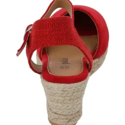 Palado Sathos, Keilsandaletten, Damen, Rot