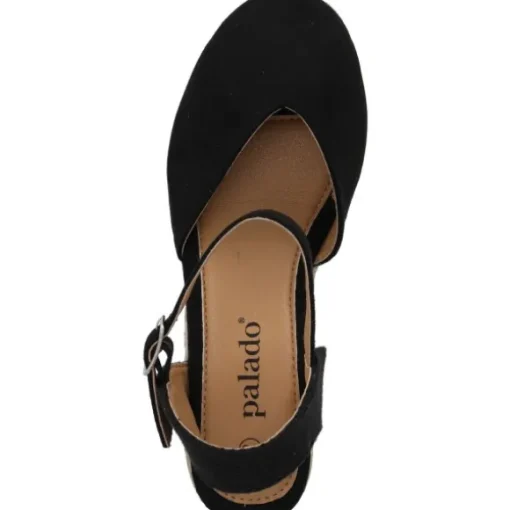 Palado Sathos, Keilsandaletten, Damen, Schwarz