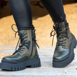 Palado Serifos, Schnürstiefel, Damen, Grün