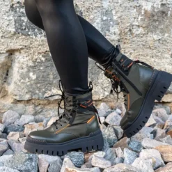 Palado Serifos, Schnürstiefel, Damen, Grün