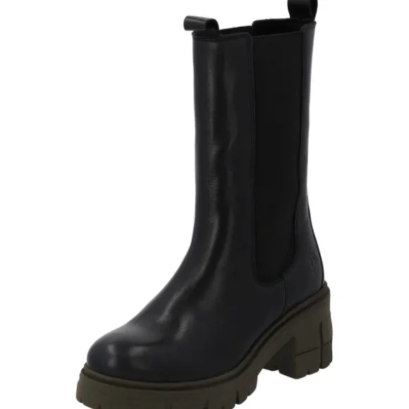 Palado Symeth by Sila Sahin, Chelsea Boots, Damen, Schwarz/Khaki