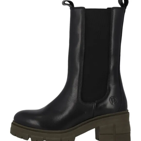 Palado Symeth by Sila Sahin, Chelsea Boots, Damen, Schwarz/Khaki