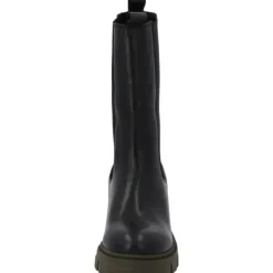 Palado Symeth by Sila Sahin, Chelsea Boots, Damen, Schwarz/Khaki