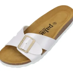 Palado Tinos, Pantoletten, Damen, Weiß Metallic