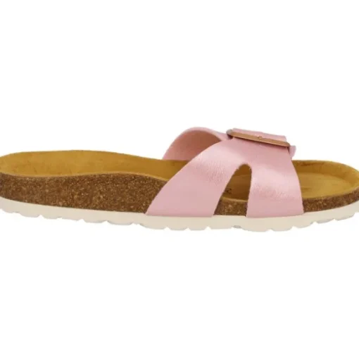 Palado Tinos, Pantoletten, Damen, Rosa Metallic