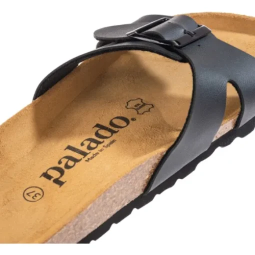 Palado Tinos, Pantoletten, Damen, Schwarz Matt