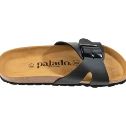 Palado Tinos, Pantoletten, Damen, Schwarz Matt