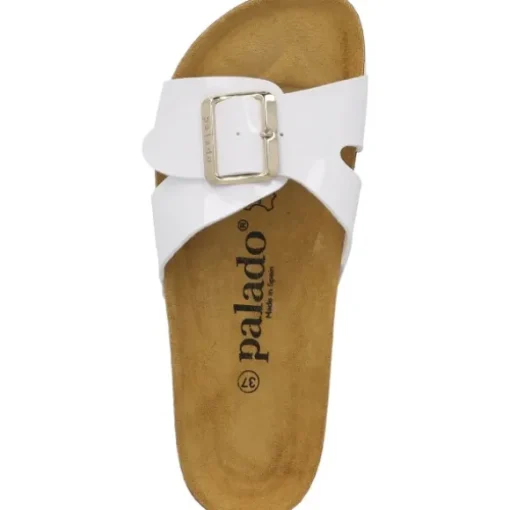 Palado Tinos, Pantoletten, Damen, Weiß Lack