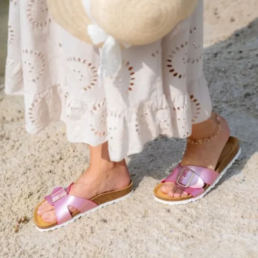 Palado Tinos, Pantoletten, Damen, Pink Metallic
