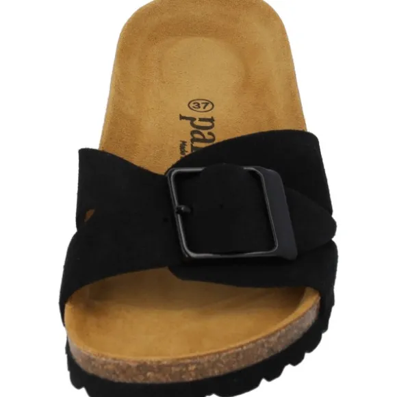 Palado Tinos Premium Leather, Pantoletten, Damen, Schwarz